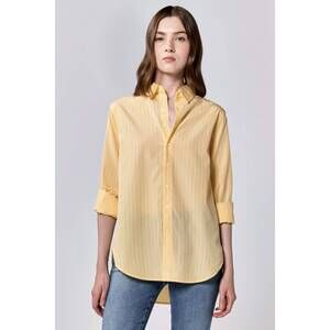 NEW DEAR JOHN DENIM lolita novelty stripe shirt in pale banana